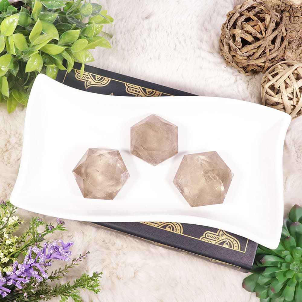 Smoky Quartz Star of David (Sold/lb)