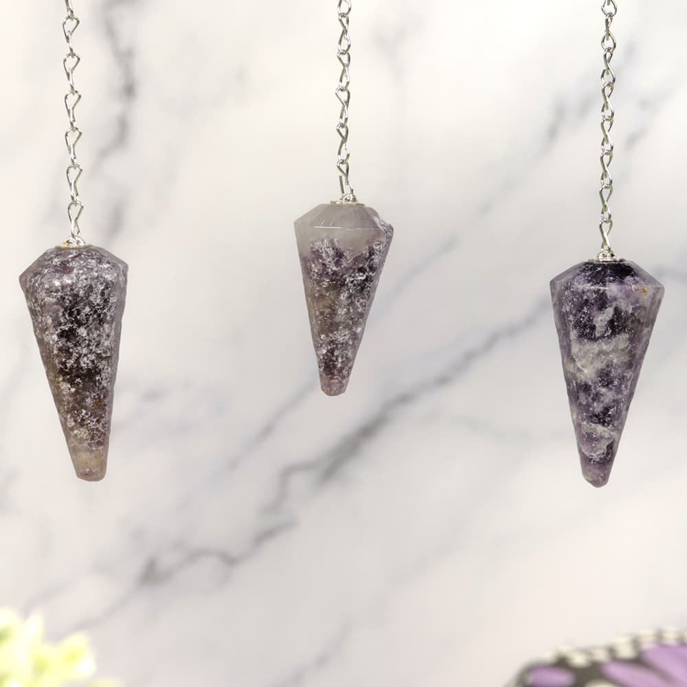 Lepidolite Pendulum