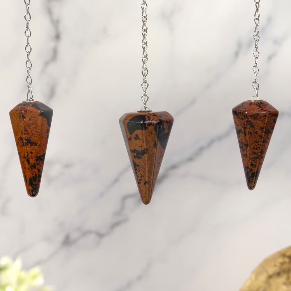Mahogany Obsidian Pendulum