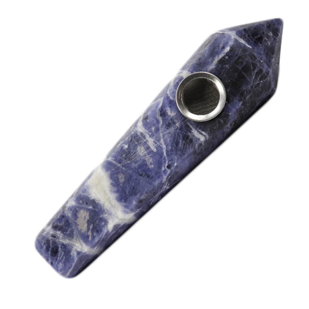 Sodalite Stone Pipe