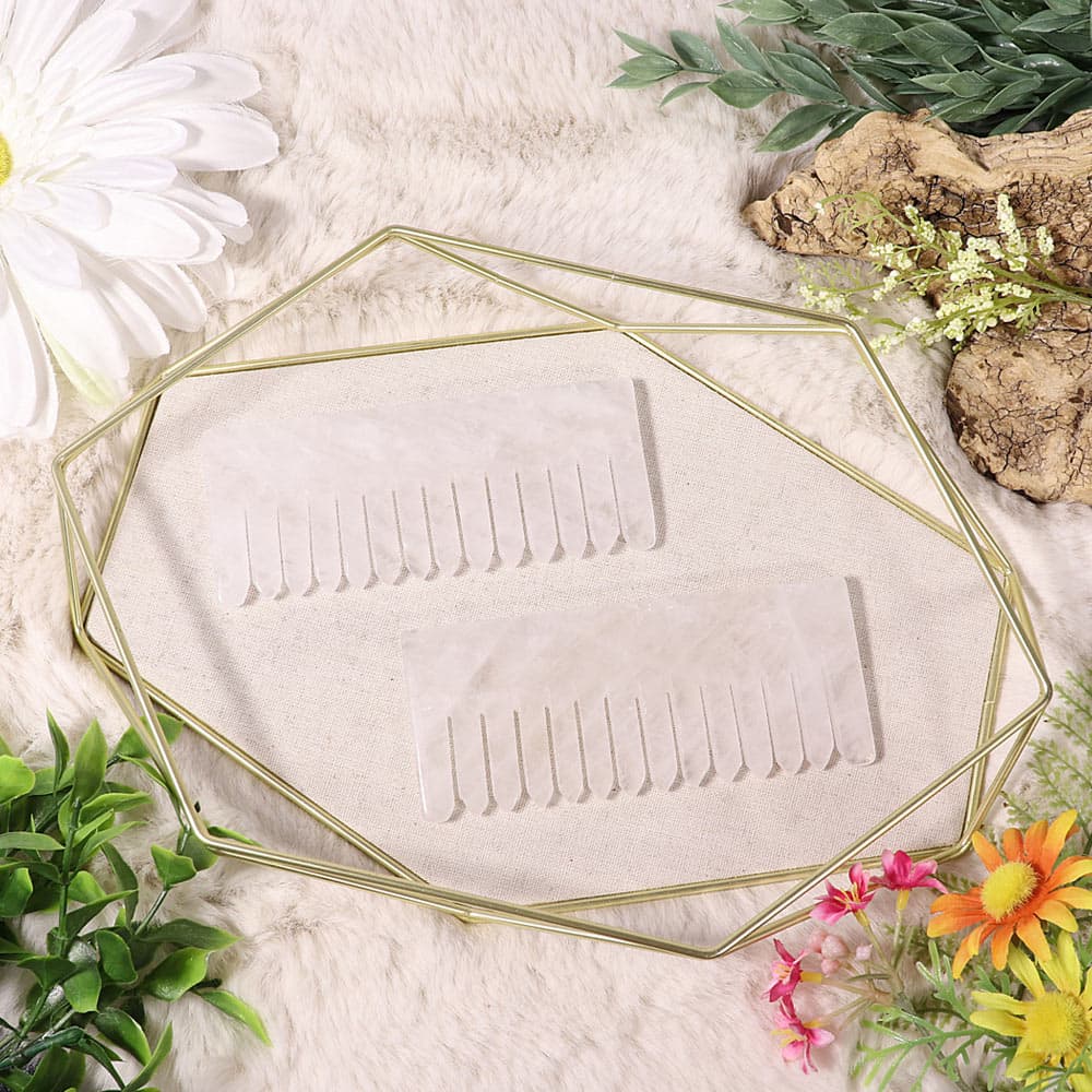 Clear Quartz Crystal Energy Comb (Medium)