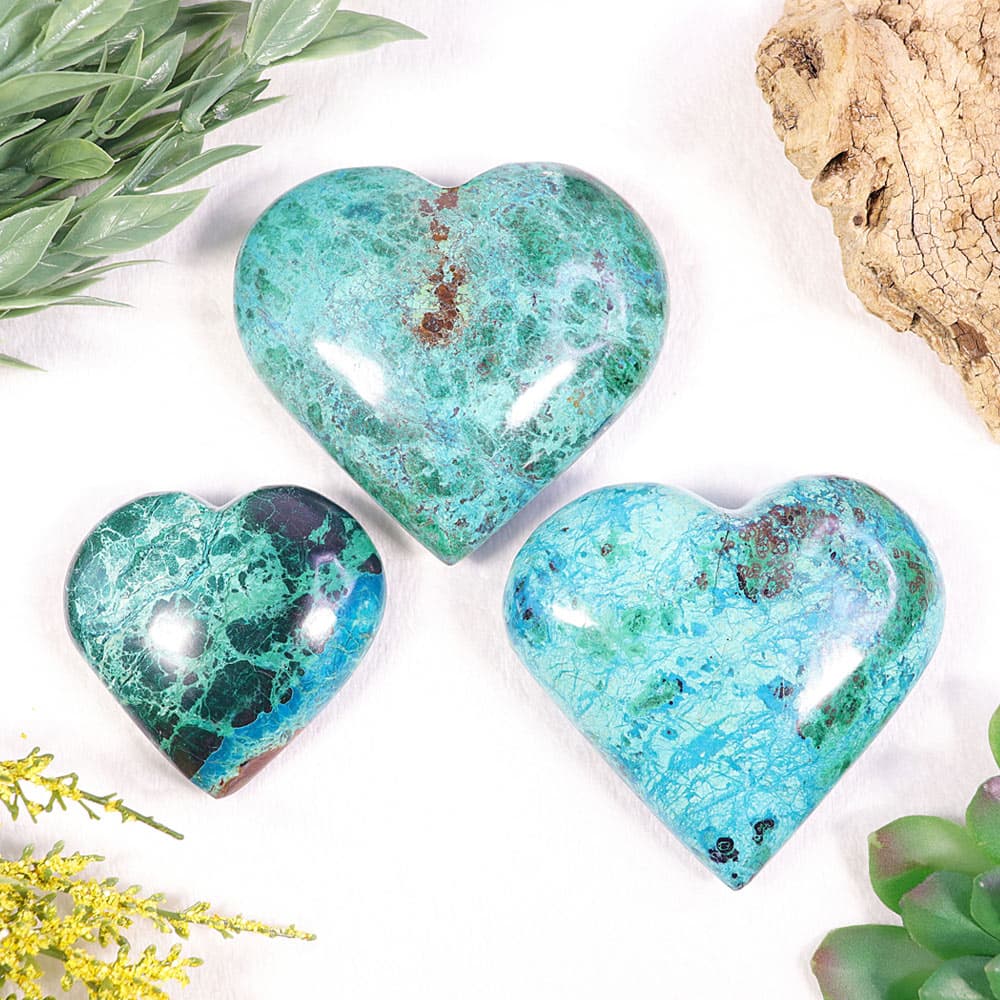 Chrysocolla Heart