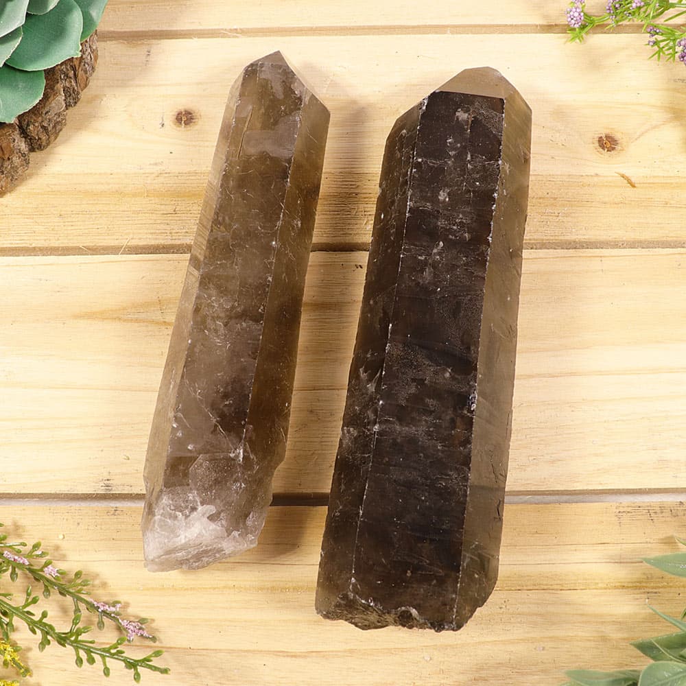 Natural Smoky Quartz Natural Points (Sold/lb)