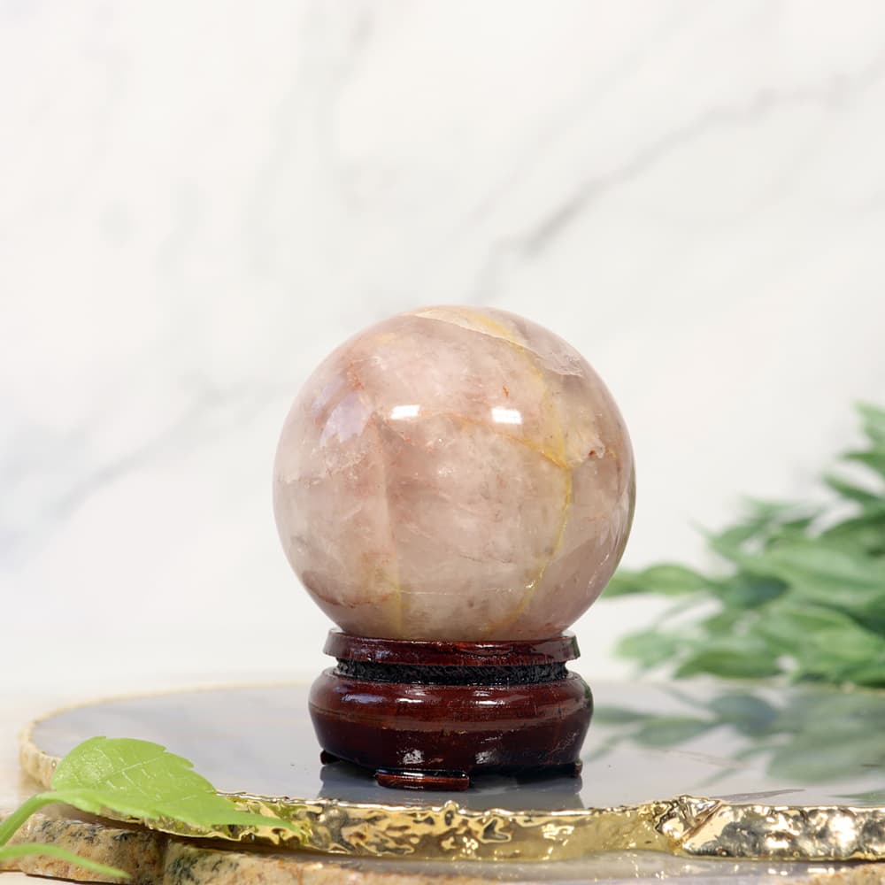 Fire Quartz Sphere (Sold/lb)