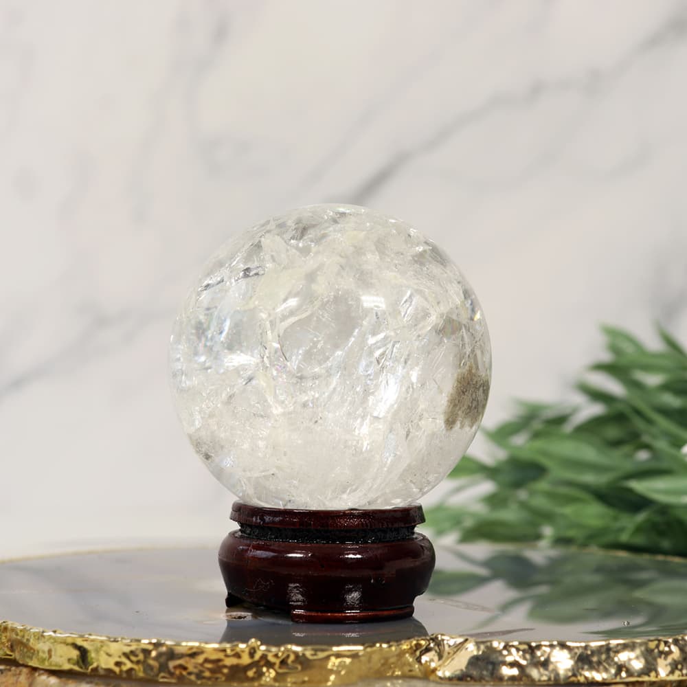 Quartz Spheres with Rainbows [Sold/lb]