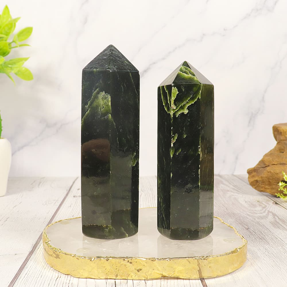 Nephrite Jade Towers (Large)