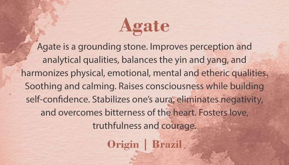 Crystal Information Card - Agate