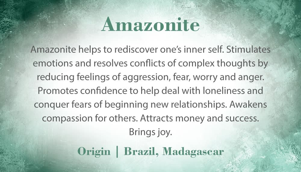 Crystal Information Card - Amazonite