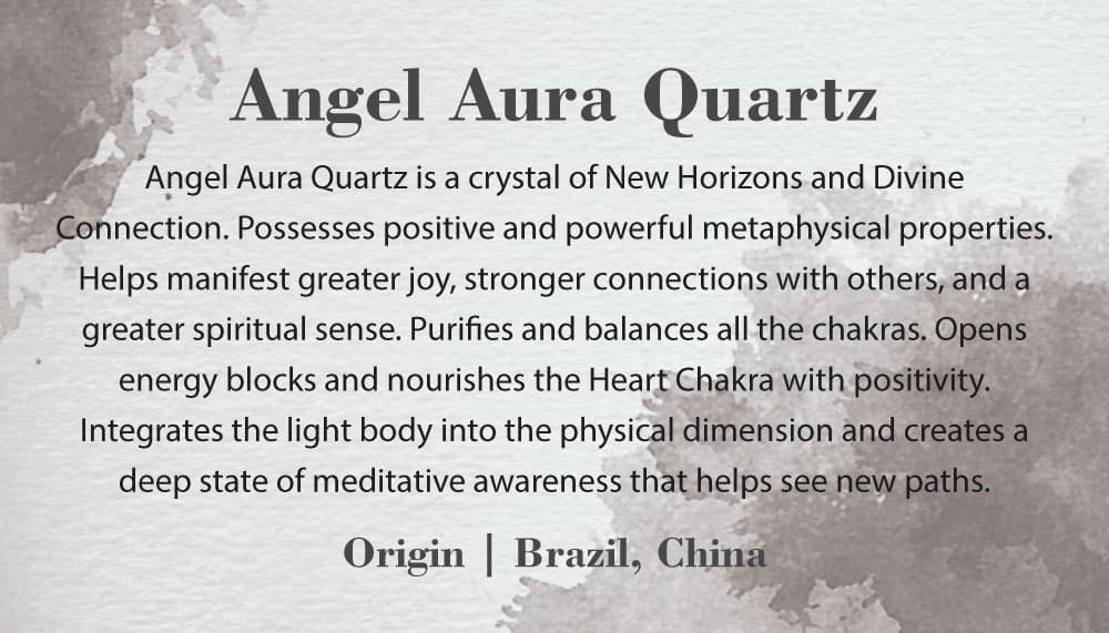 Crystal Information Card - Angel Aura Quartz