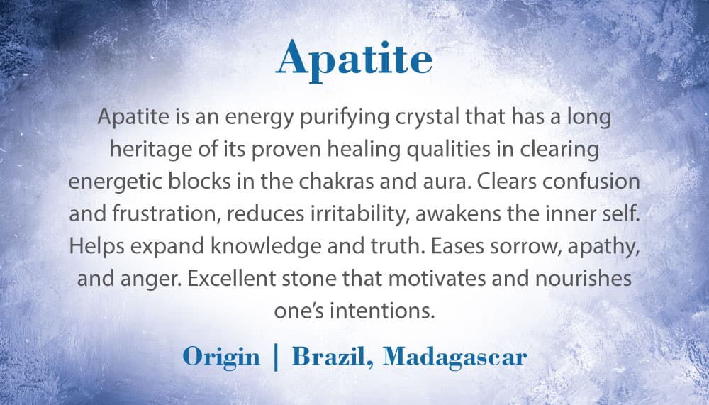Crystal Information Card - Apatite