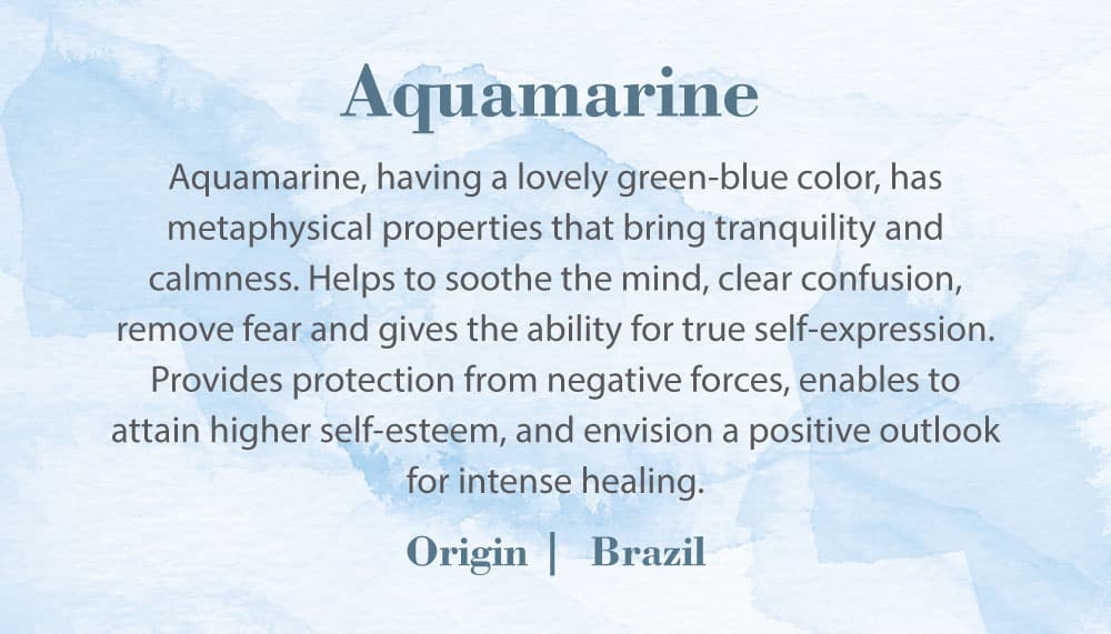 Crystal Information Card - Aquamarine