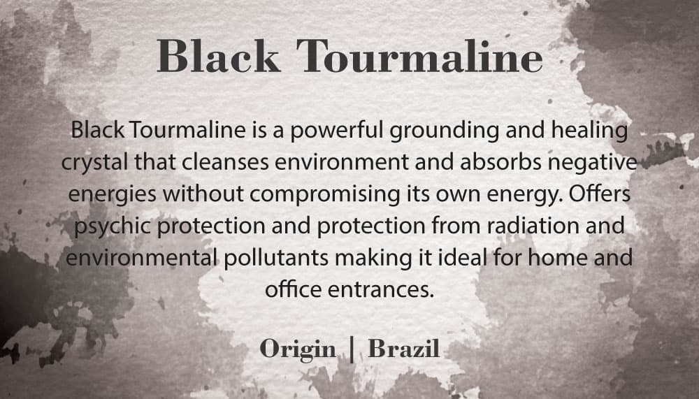Crystal Information Card - Black Tourmaline