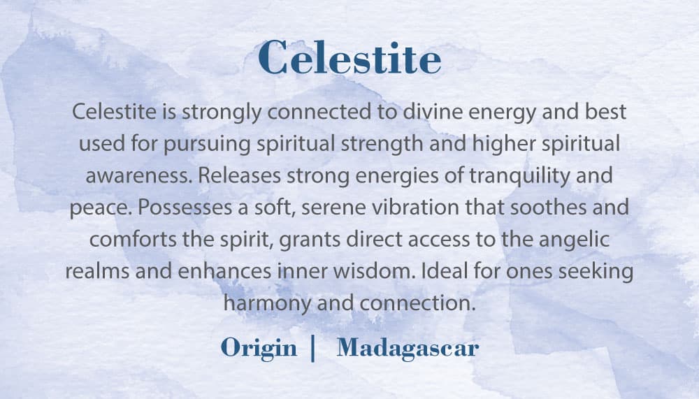 Crystal Information Card - Celestite