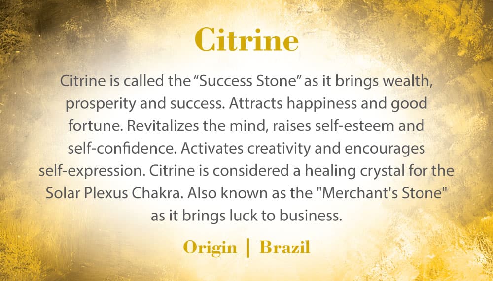 Crystal Information Card - Citrine