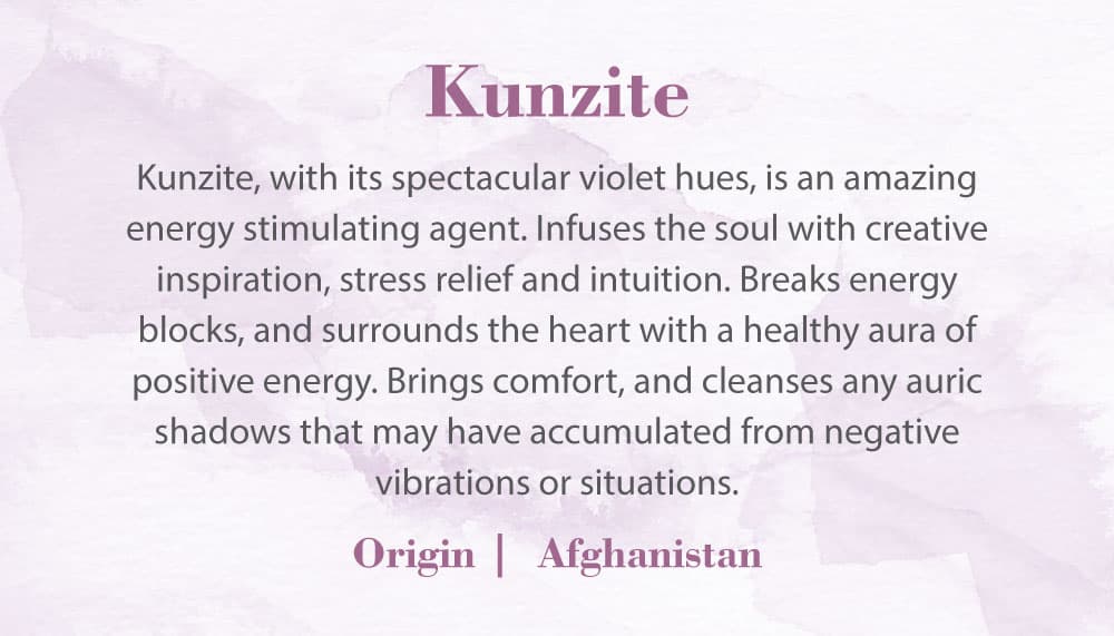 Crystal Information Card - Kunzite