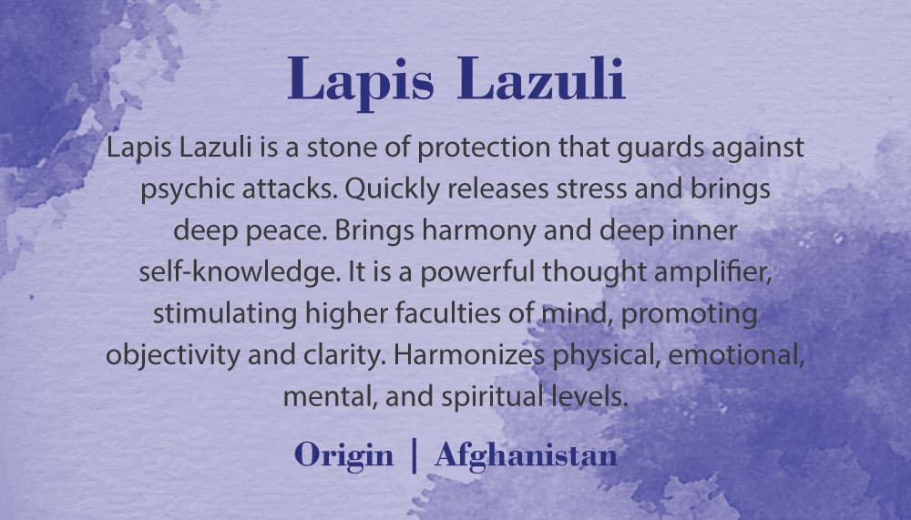 Crystal Information Card - Lapis Lazuli