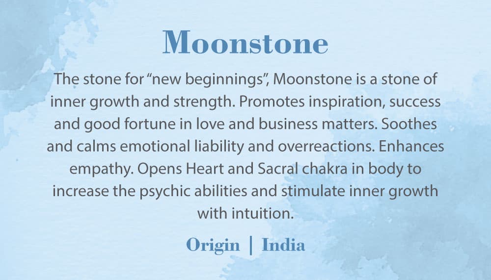 Crystal Information Card - Moonstone
