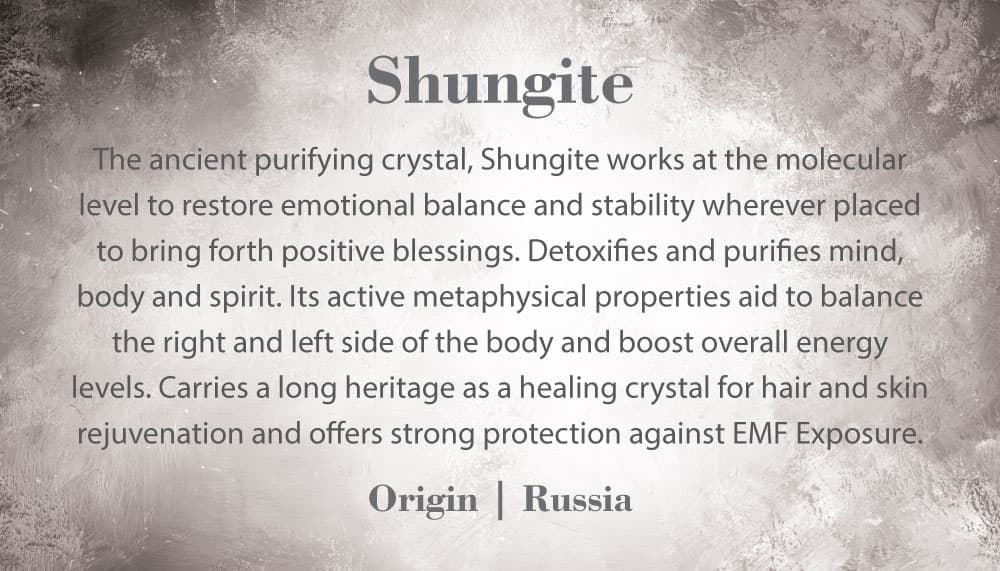 Crystal Information Card - Shungite