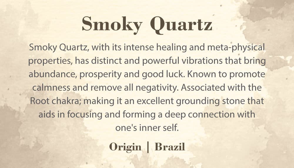Crystal Information Card - Smoky Quartz