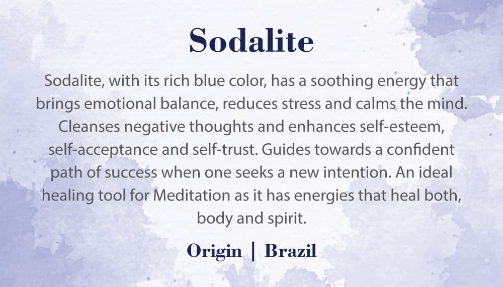 Crystal Information Card - Sodalite