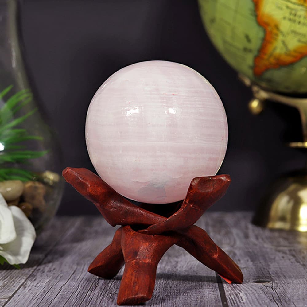 Pink Calcite Sphere (Medium)