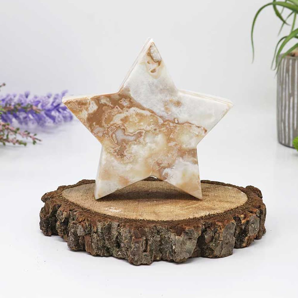 Caribbean Blue Calcite Star