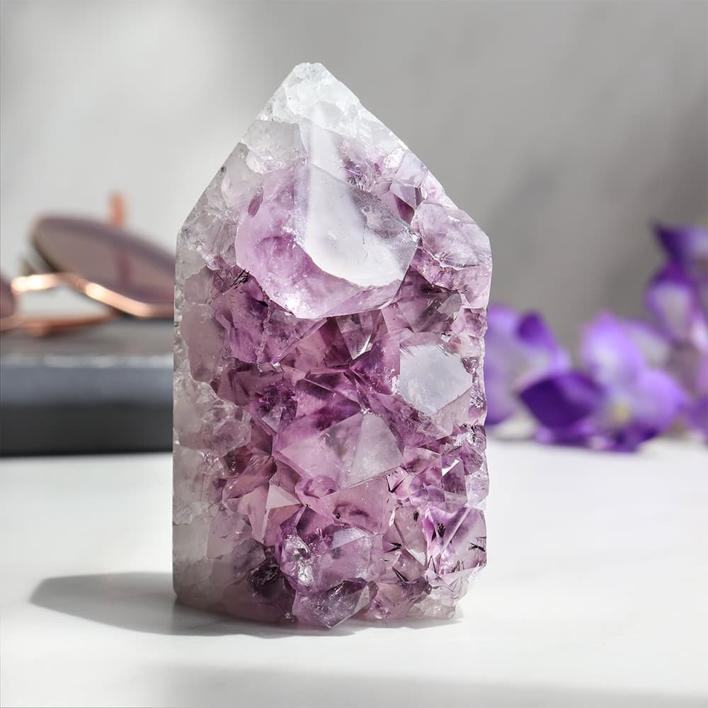 Amethyst Druze Cluster Tower (Sold/lb)