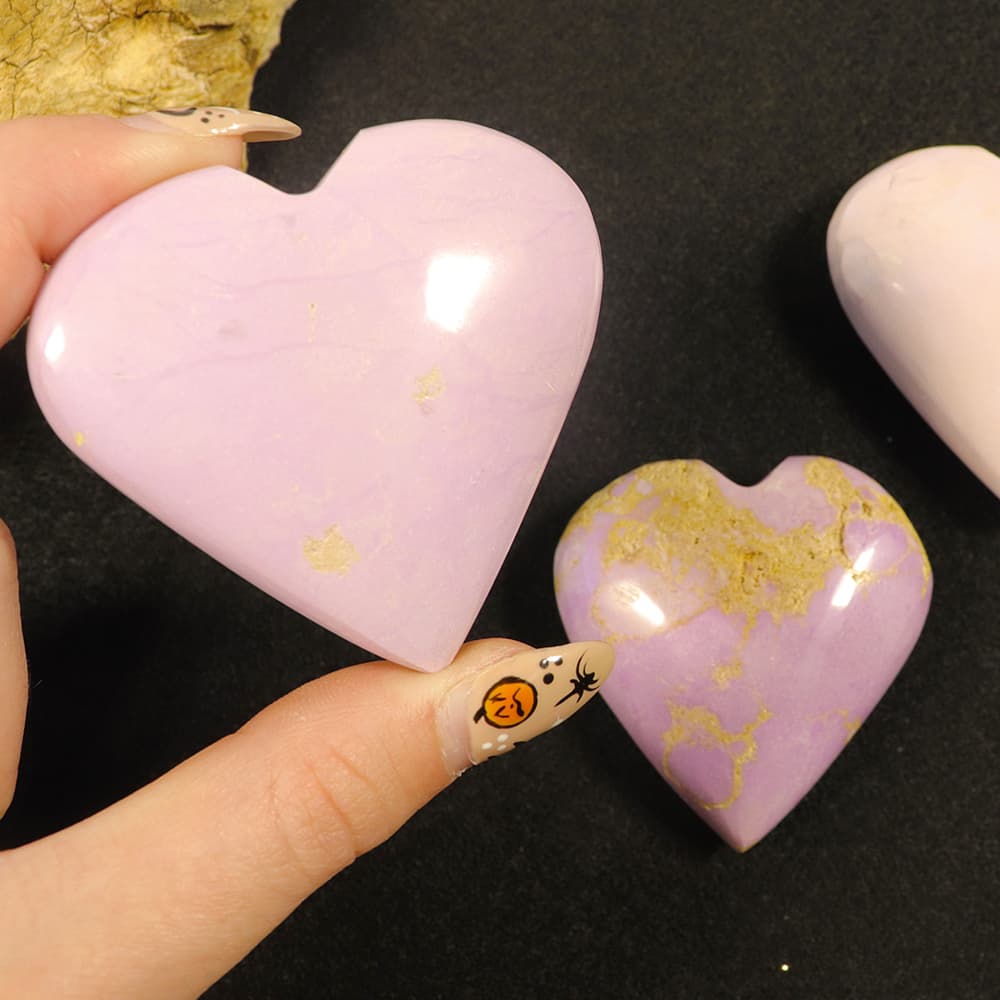 Phosphosiderite Crystal Heart (Medium)