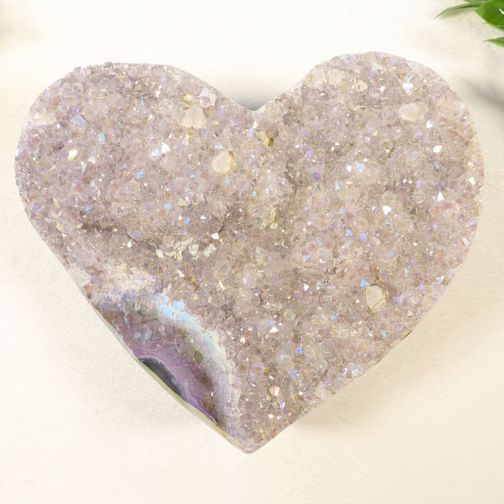 Angel Aura Amethyst Hearts (Sold/lb)
