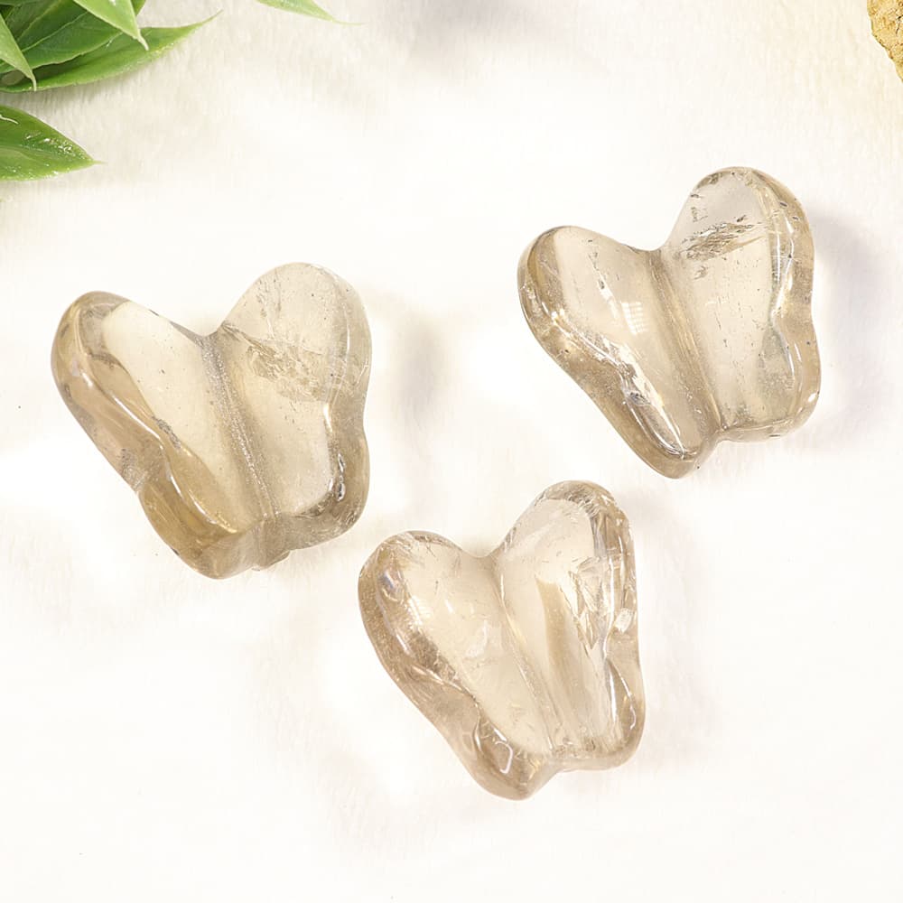 Smoky Quartz Butterfly