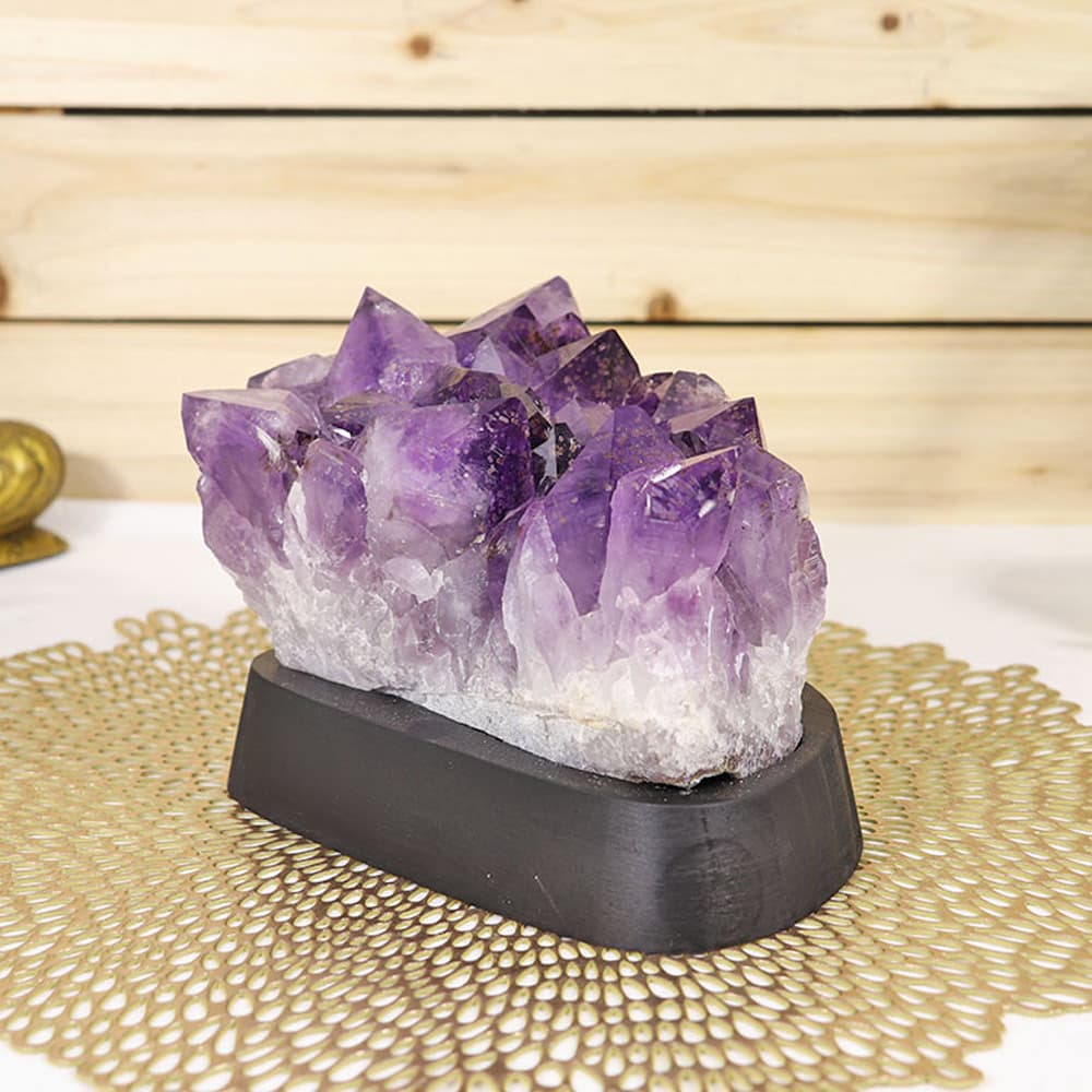 UAC7 - Unique Amethyst Cluster on a Stand