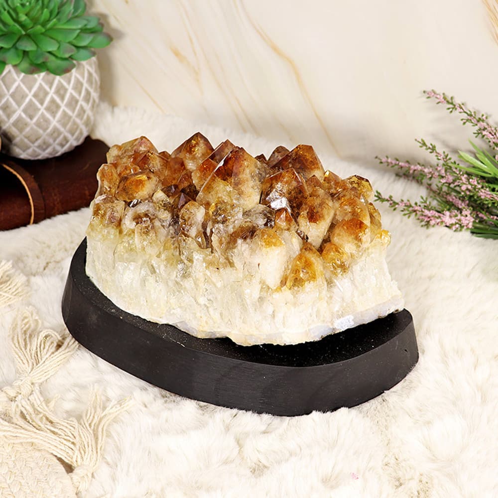 CDW103 - Citrine Cluster on base - One of a Kind Crystal