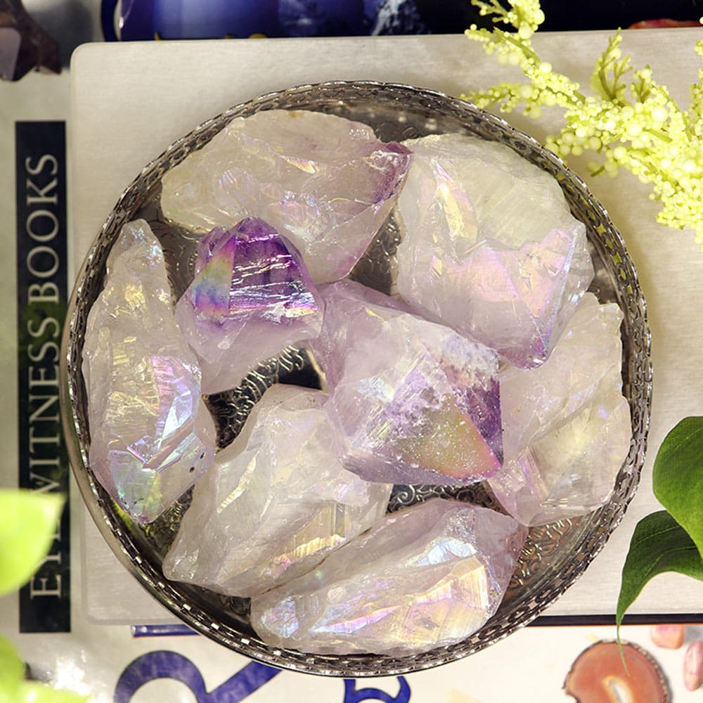 Angel Aura Amethyst Points (1 lb)