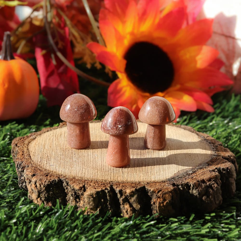 Red Aventurine Mushroom