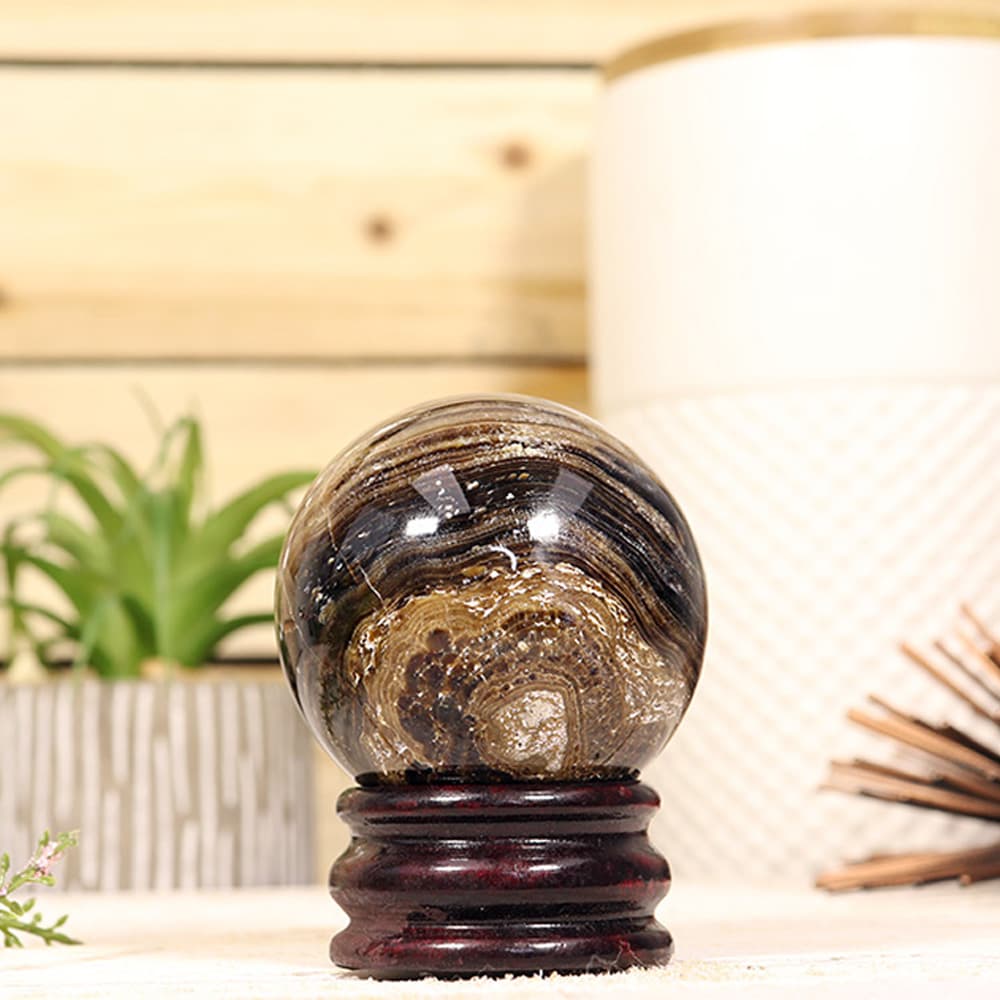 Chocolate Calcite Sphere (Small)