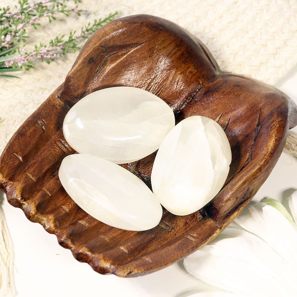White Calcite Massage Stone