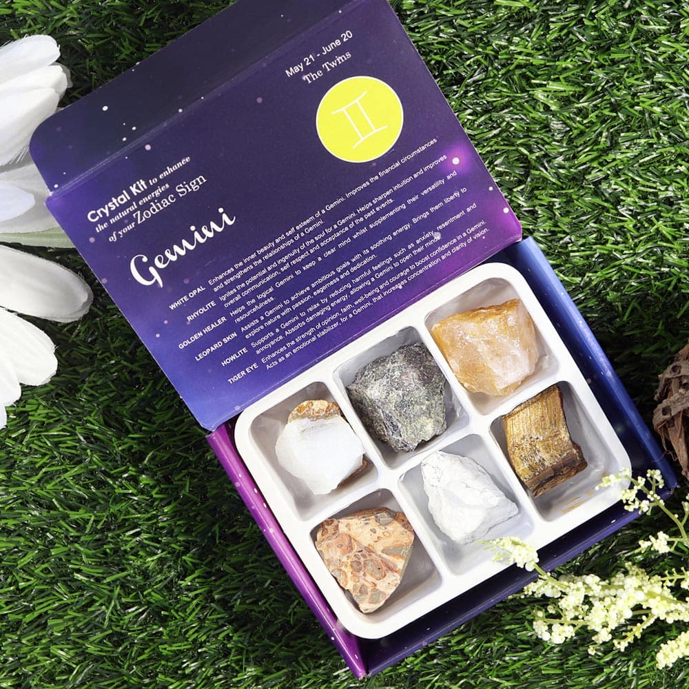 Gemini Zodiac Raw Crystal Kit