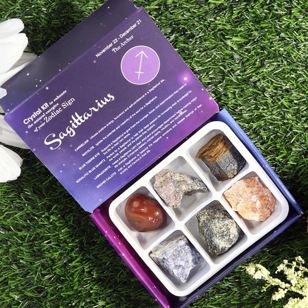 Sagittarius Zodiac Raw Crystal Kit