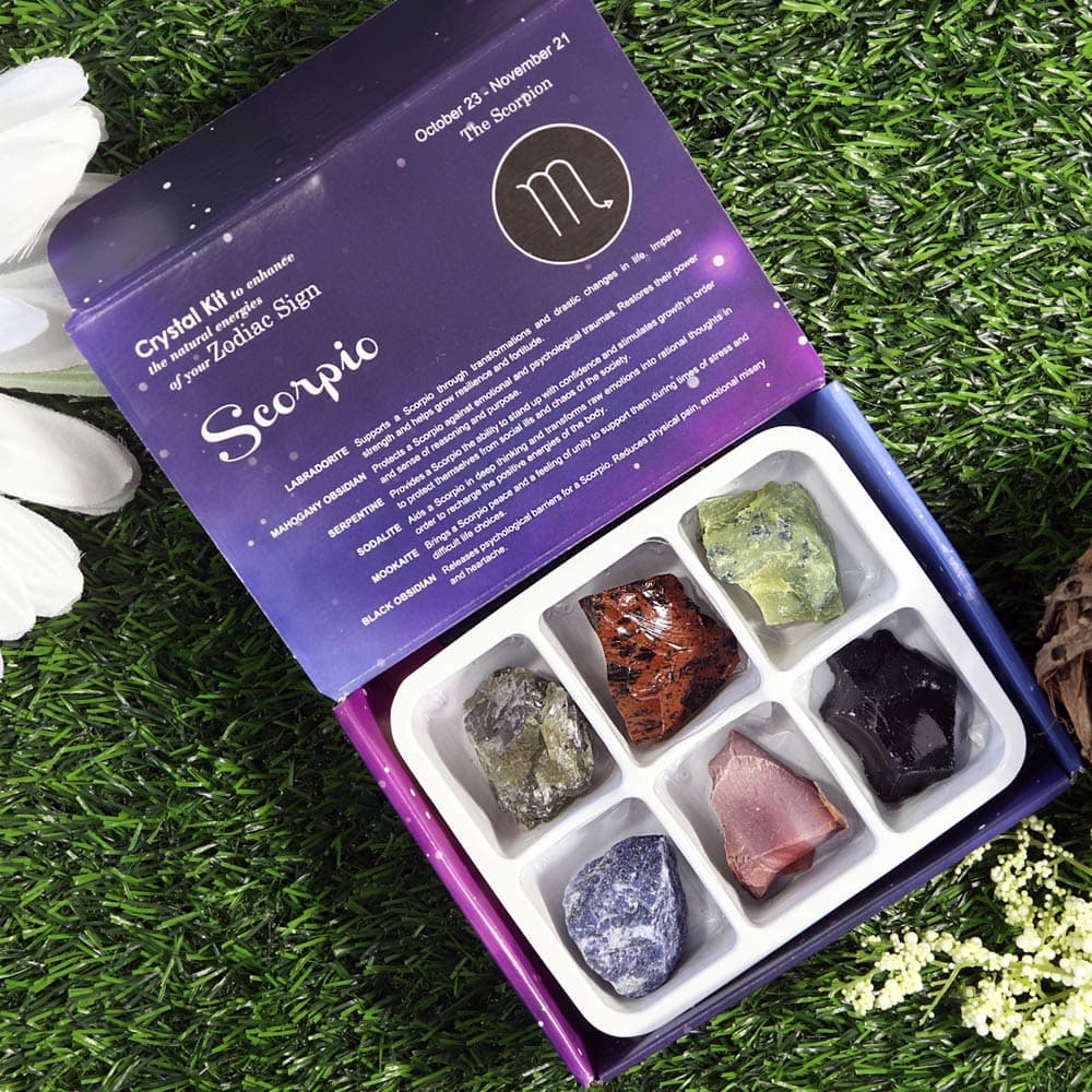 Scorpio Zodiac Raw Crystal Kit