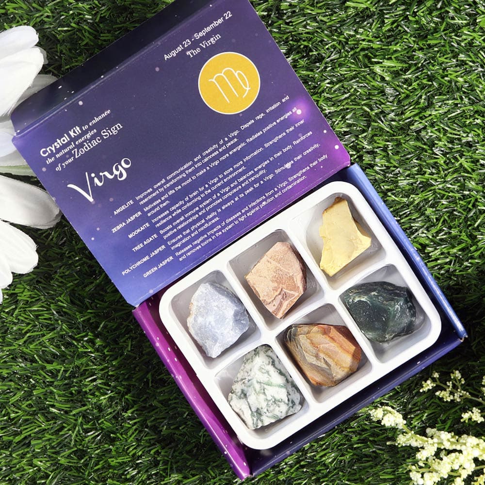 12 Zodiac Crystal Kit, Horoscope Set