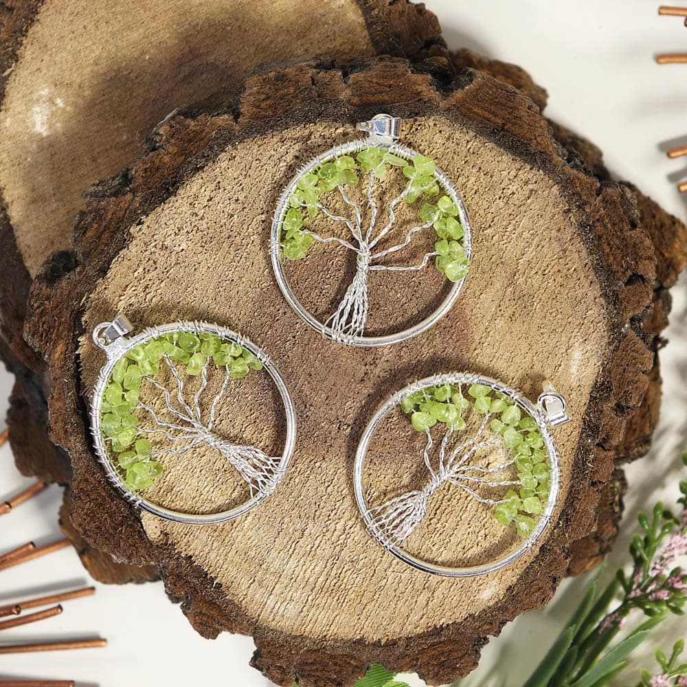 Peridot Tree of Life Pendant