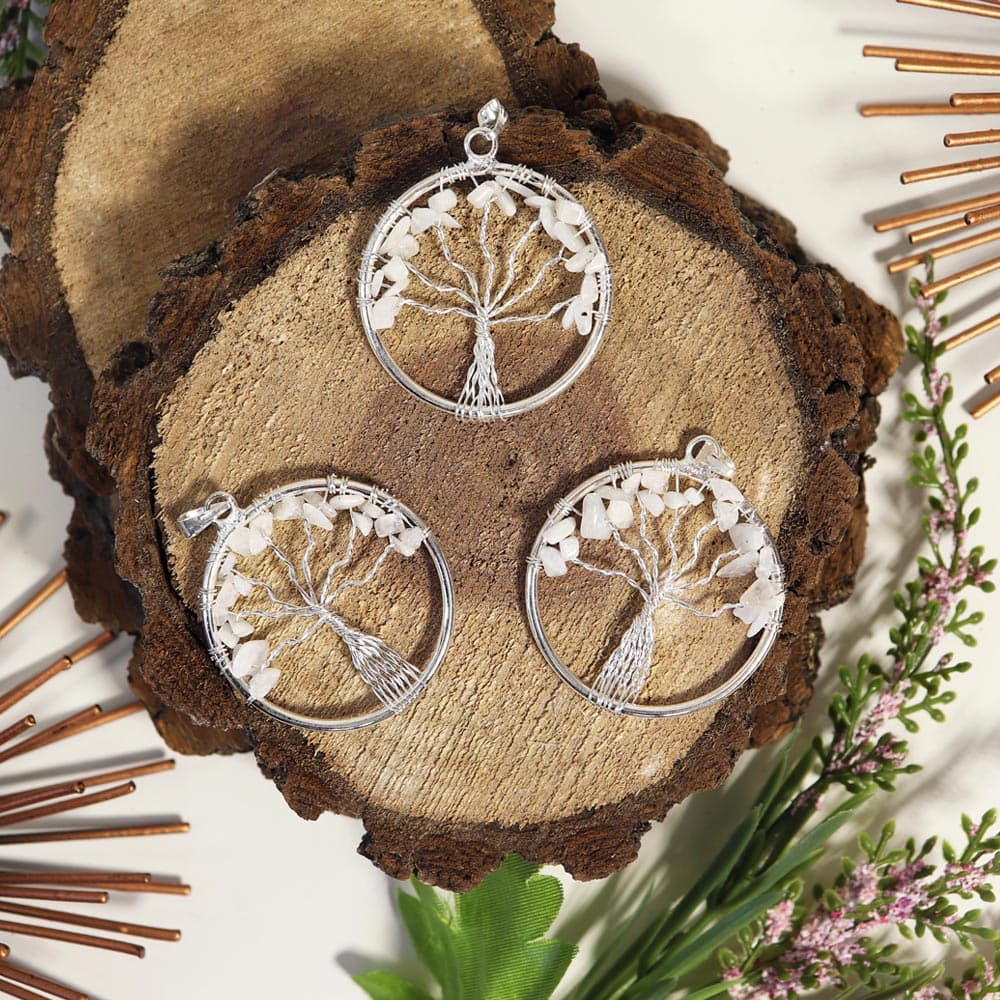 Moonstone Tree of Life Pendant