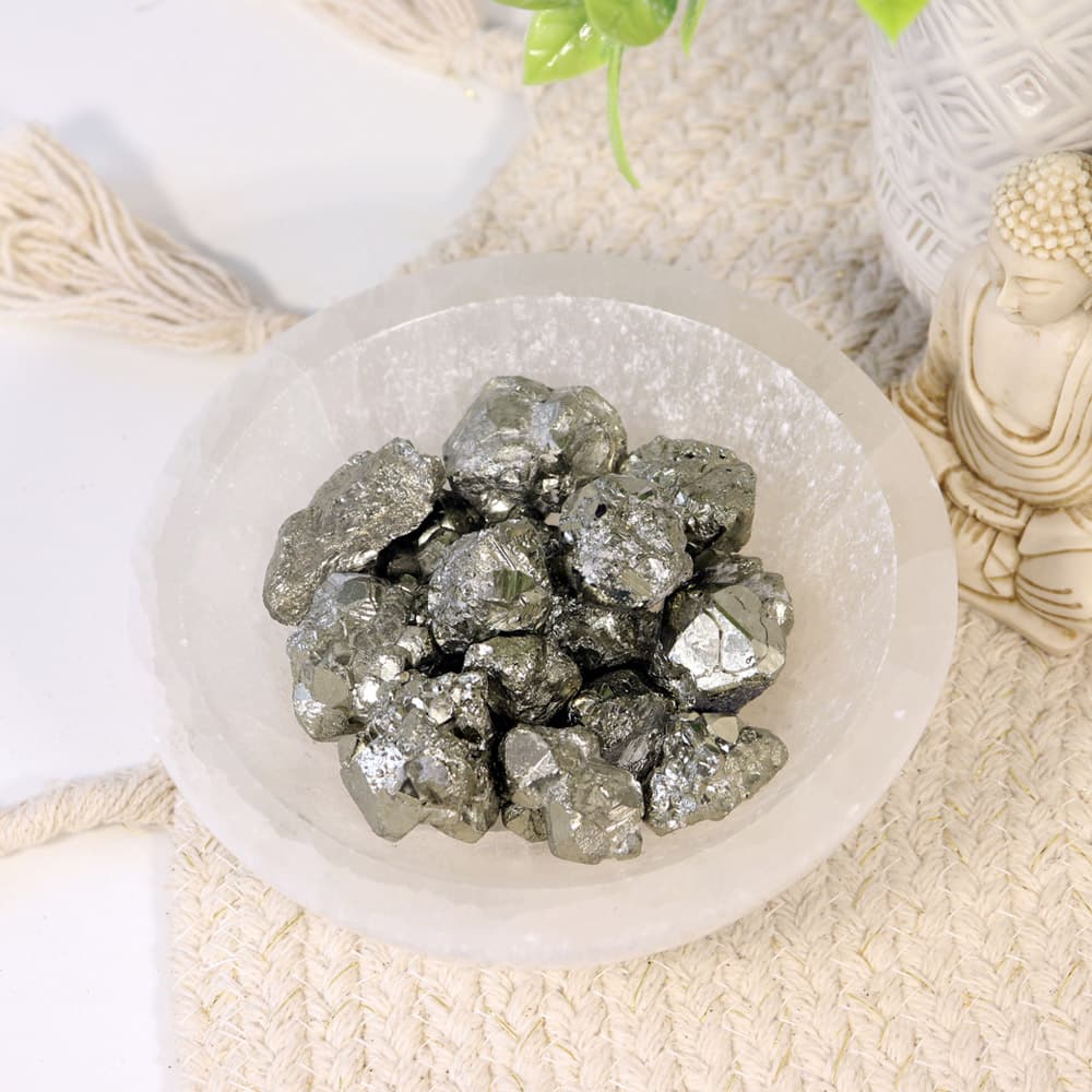 1 lb Natural Pyrite Clusters (Small-Medium Sized)
