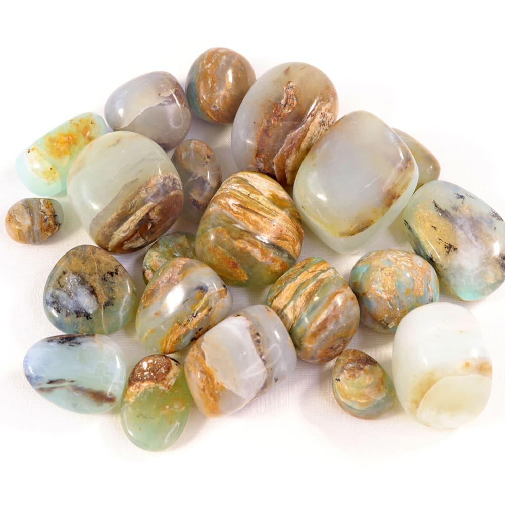 Blue Opal Tumbled Stones (1/4 lb Bag)