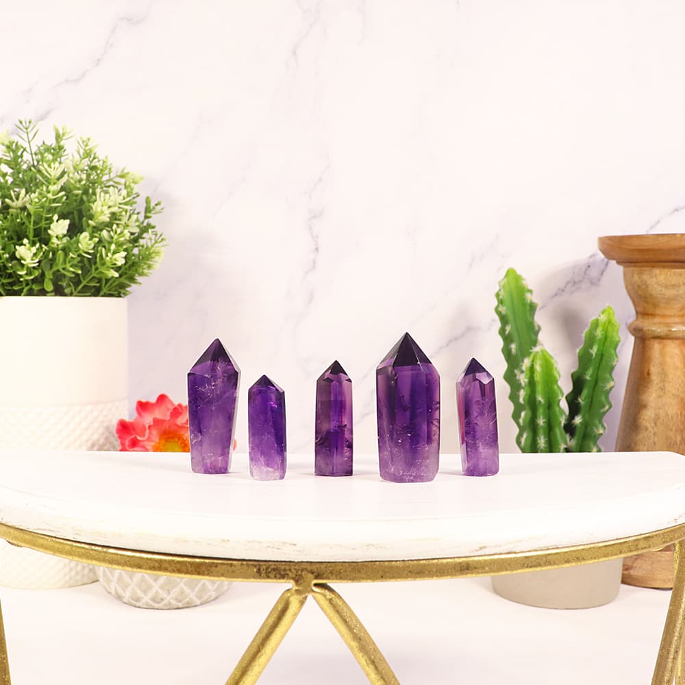 1/4 lb Mini Amethyst Polished Points