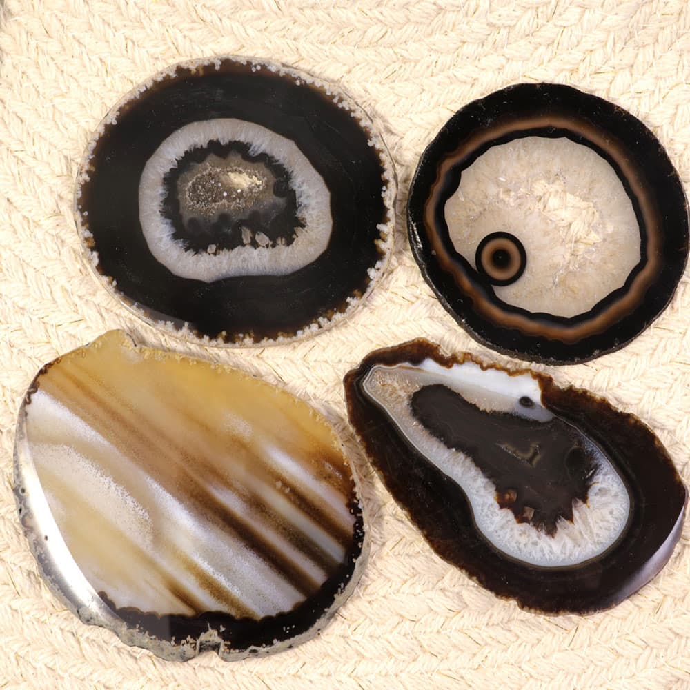 Black Agate Slice (Medium)