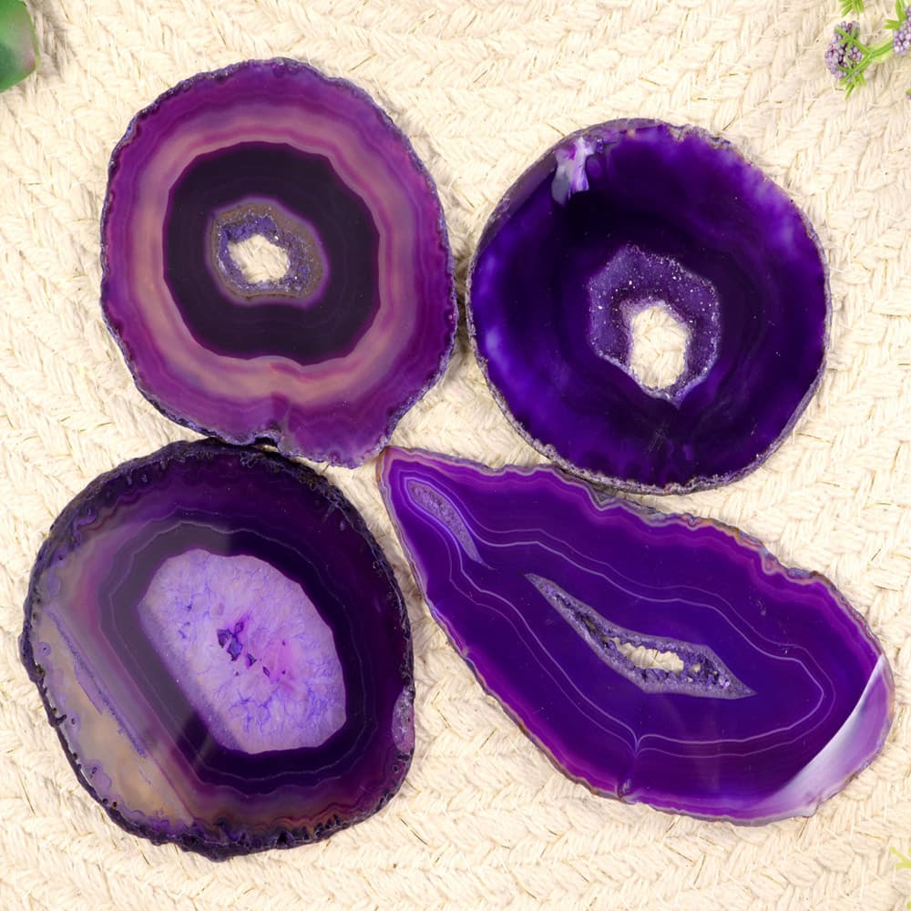 Purple Agate Slice (Medium)