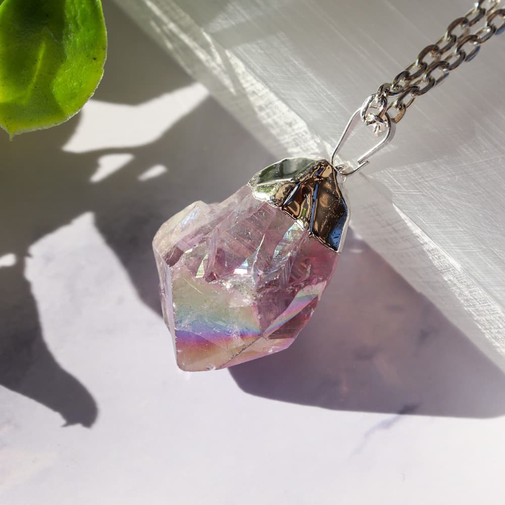Angel Aura Amethyst Point Pendant