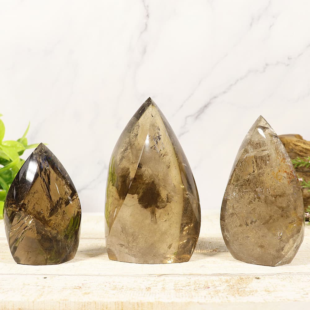 Natural Smoky Quartz Flame