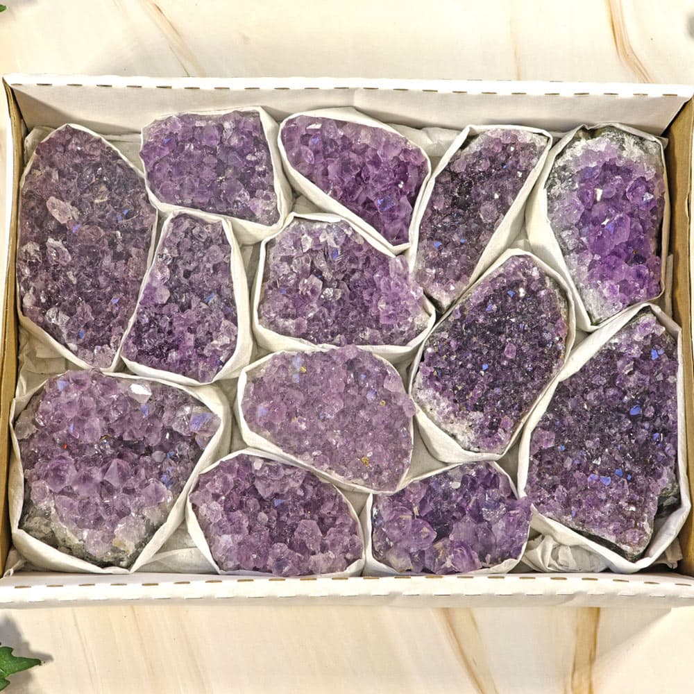 Amethyst Clusters in Flat (Small)